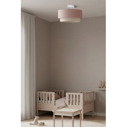 Brilagi - LED stropni luster BOHO BOBO 1xE27/10W/230V pr. 40 cm ružičasta/krema