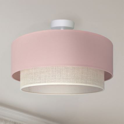 Brilagi - LED stropni luster BOHO BOBO 1xE27/10W/230V pr. 40 cm ružičasta/krema