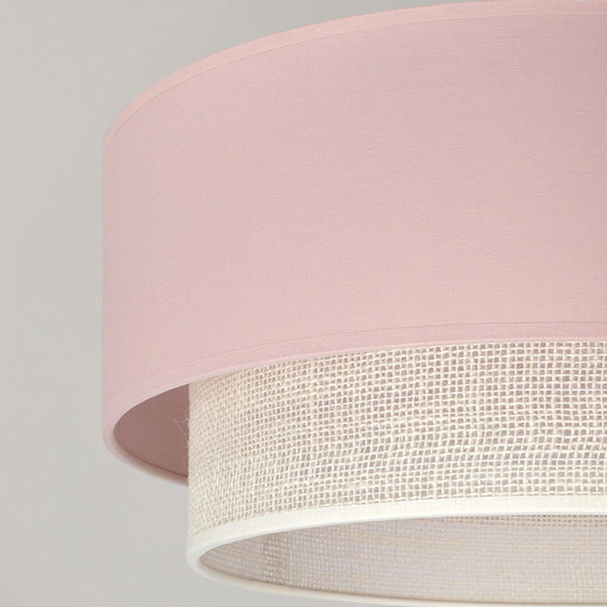 Brilagi - LED stropni luster BOHO BOBO 1xE27/10W/230V pr. 40 cm ružičasta/krema