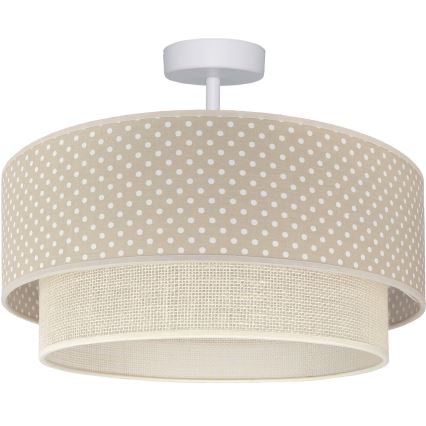 Brilagi - LED plafonjera BOHO BOBO 1xE27/60W/230V Ø 40 cm, točkasti uzorak, bež/krem
