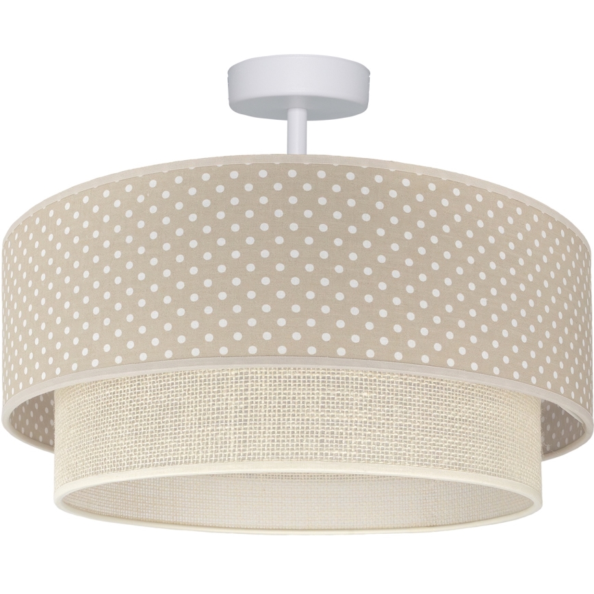 Brilagi - LED plafonjera BOHO BOBO 1xE27/60W/230V Ø 40 cm, točkasti uzorak, bež/krem