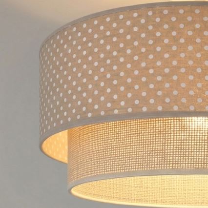 Brilagi - LED plafonjera BOHO BOBO 1xE27/60W/230V Ø 40 cm, točkasti uzorak, bež/krem
