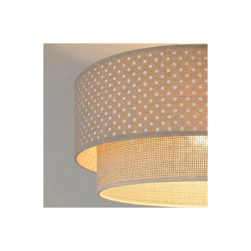 Brilagi - LED plafonjera BOHO BOBO 1xE27/60W/230V Ø 40 cm, točkasti uzorak, bež/krem