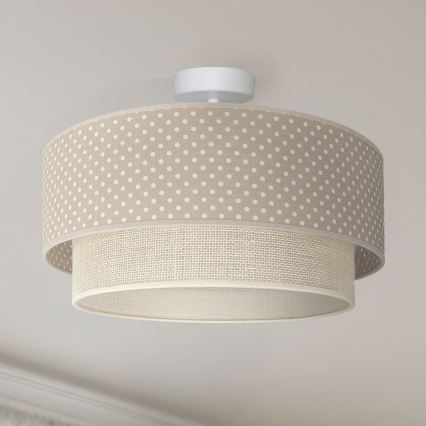 Brilagi - LED plafonjera BOHO BOBO 1xE27/60W/230V Ø 40 cm, točkasti uzorak, bež/krem