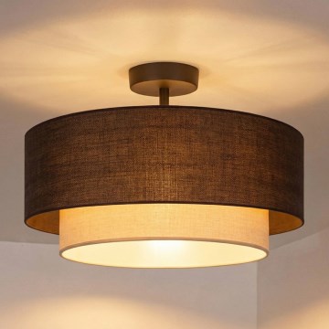 Brilagi - LED stropni luster BOHO ECO 1xE27/10W/230V promjer 40 cm smeđa/krema