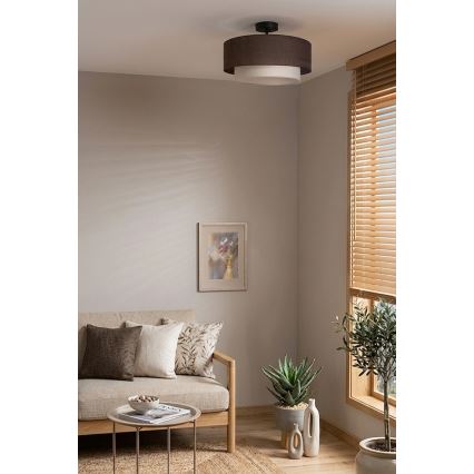 Brilagi - LED stropni luster BOHO ECO 1xE27/10W/230V promjer 40 cm smeđa/krema