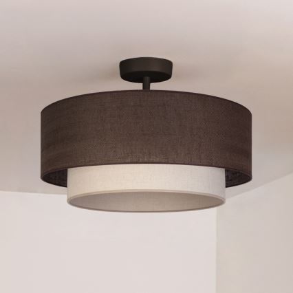 Brilagi - LED stropni luster BOHO ECO 1xE27/10W/230V promjer 40 cm smeđa/krema