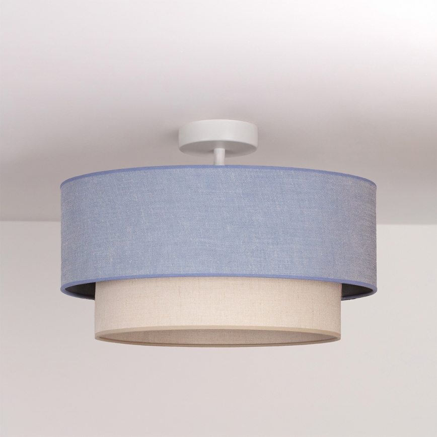 Brilagi - LED stropni luster BOHO ECO 1xE27/10W/230V Ø 40 cm plava/krem