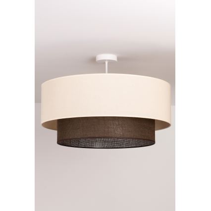 Brilagi - LED stropni luster BOHO STIL 3xE27/15W/230V Ø 60 cm krem/smeđa