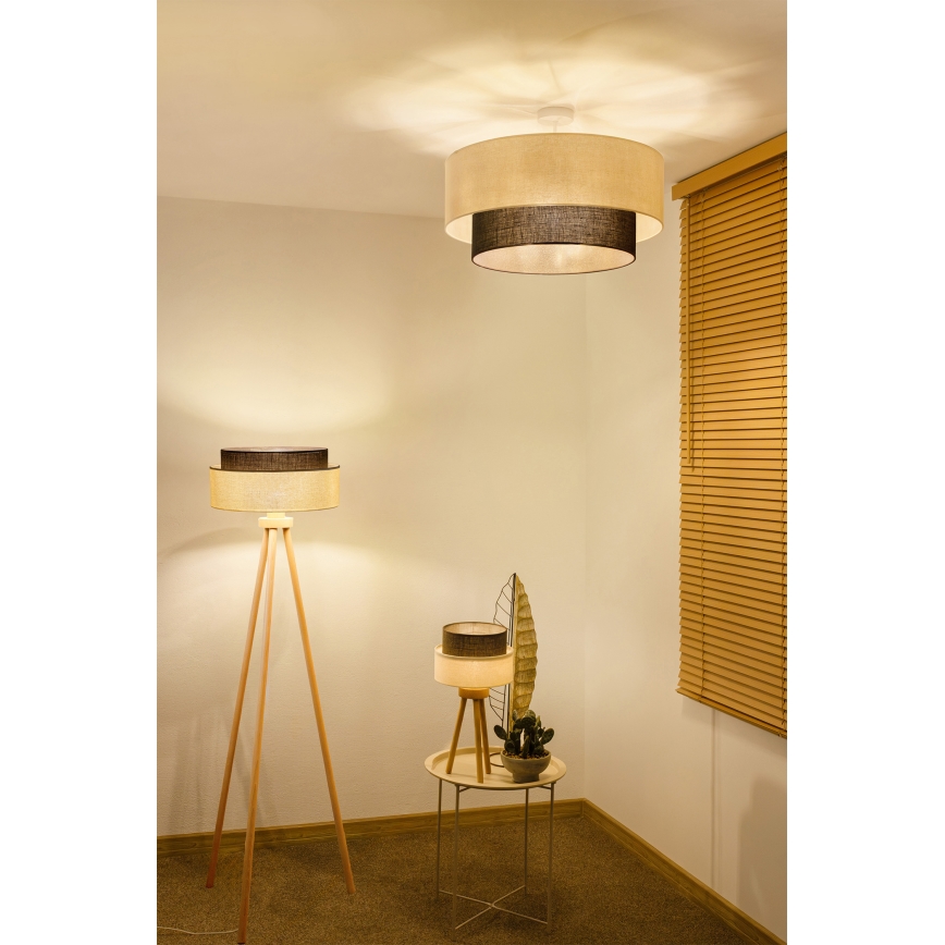 Brilagi - LED stropni luster BOHO STIL 3xE27/15W/230V Ø 60 cm krem/smeđa