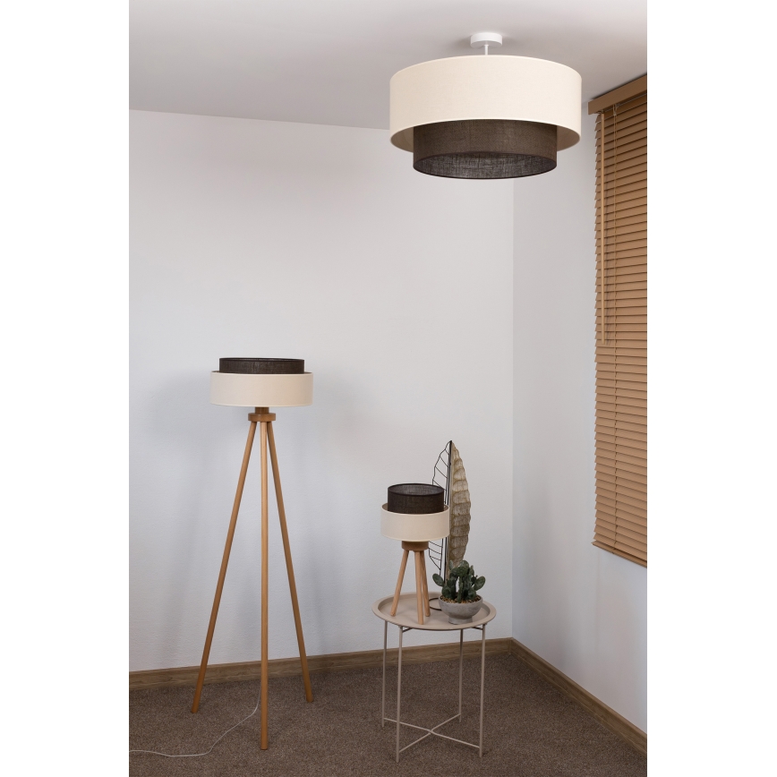 Brilagi - LED stropni luster BOHO STIL 3xE27/15W/230V Ø 60 cm krem/smeđa