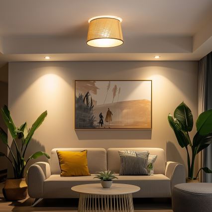 Brilagi - LED stropni luster CERIA 1xE27/40W/230V Ø 35 cm bež