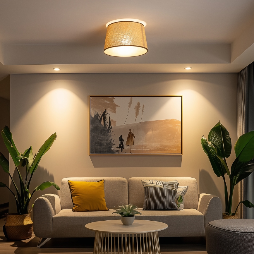 Brilagi - LED stropni luster CERIA 1xE27/40W/230V Ø 35 cm bež