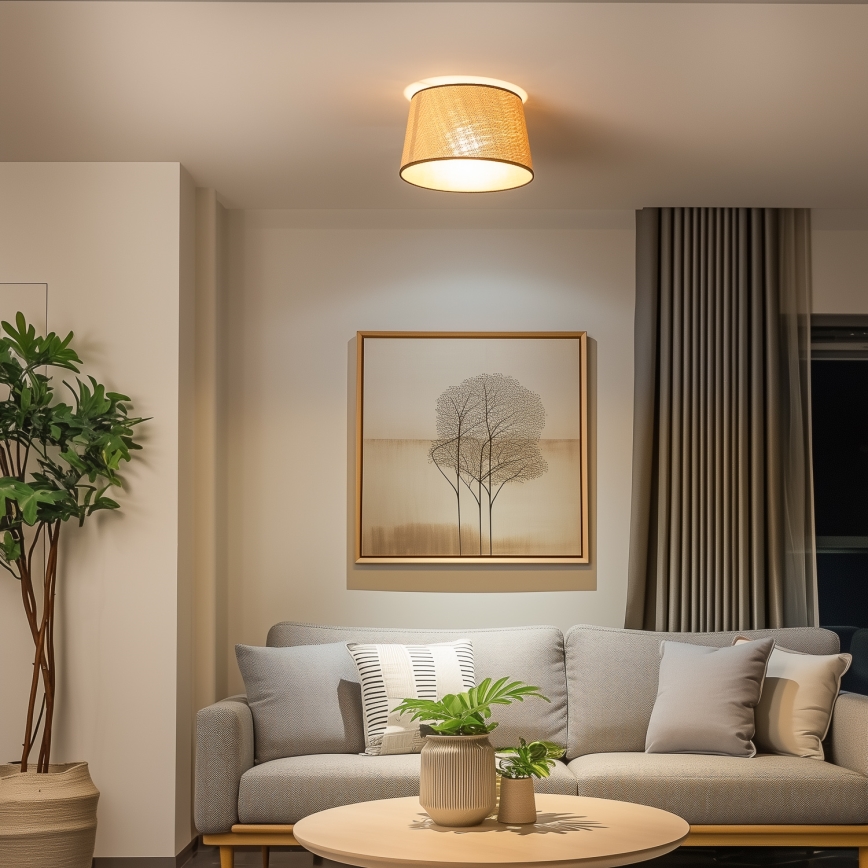 Brilagi - LED stropni luster CERIA 1xE27/40W/230V Ø 35 cm bež