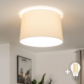 Brilagi - LED stropni luster CERIA 1xE27/40W/230V Ø 45 cm bež