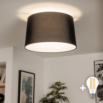 Brilagi - LED stropni luster CERIA 1xE27/40W/230V Ø 45 cm crni