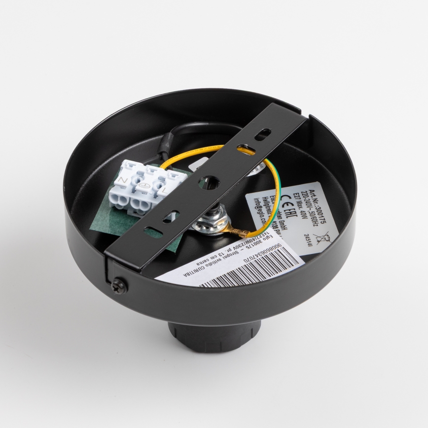 Brilagi - LED stropni luster CERIA 1xE27/40W/230V Ø 45 cm crni