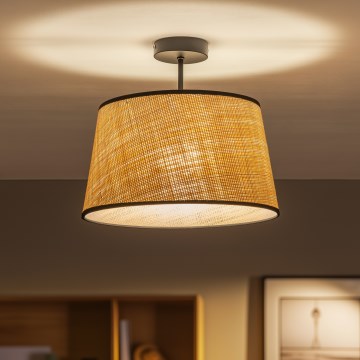 Brilagi - LED stropni luster CERIA 1xE27/60W/230V Ø 35 cm crna/bež
