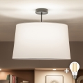 Brilagi - LED stropni luster CERIA 1xE27/60W/230V Ø 45 cm crna/bijela