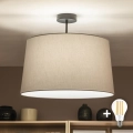 Brilagi - LED stropni luster CERIA 1xE27/60W/230V Ø 45 cm crna/siva