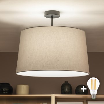 Brilagi - LED stropni luster CERIA 1xE27/60W/230V Ø 45 cm crna/siva