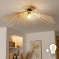 BRILAGI - LED stropni luster CERIA BOHO 1xE27/40W/230V Ø 100 cm bambus/hrast