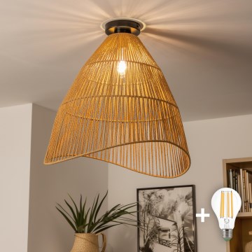 Brilagi - LED stropni luster CERIA BOHO 1xE27/40W/230V Ø 70 cm smeđi