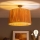 Brilagi - LED stropni luster CERIA BOHO 1xE27/60W/230V Ø 50 cm crna/rafija