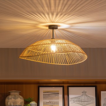 Brilagi - LED stropni luster CERIA BOHO 1xE27/60W/230V Ø 70 cm crna/smeđa
