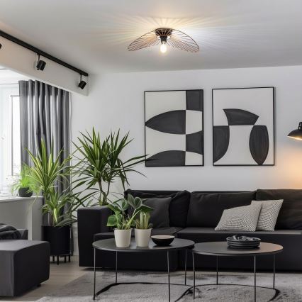 Brilagi - LED stropni luster CERIA WIRE 1xE27/40W/230V 40x56 cm bronza