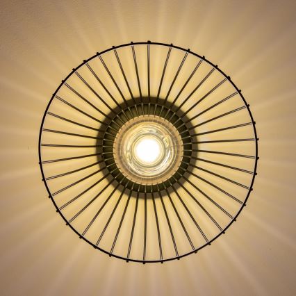 Brilagi - LED stropni luster CERIA WIRE 1xE27/40W/230V Ø 30 cm crni