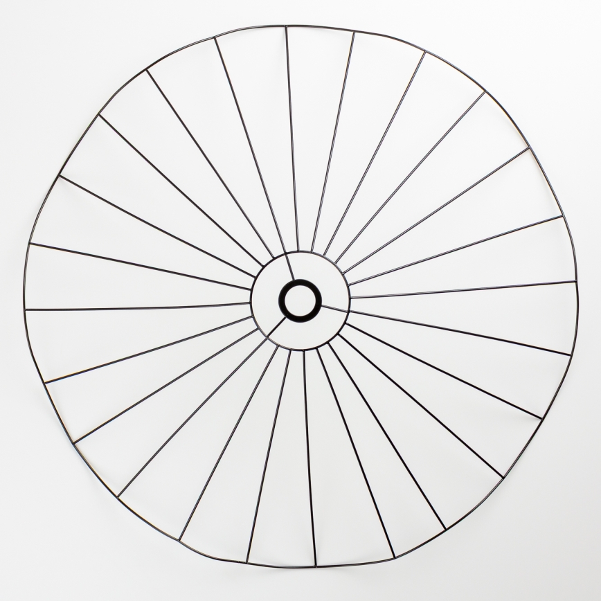 BRILAGI - LED stropni luster CERIA WIRE 1xE27/40W/230V Ø 80 cm crna/hrast