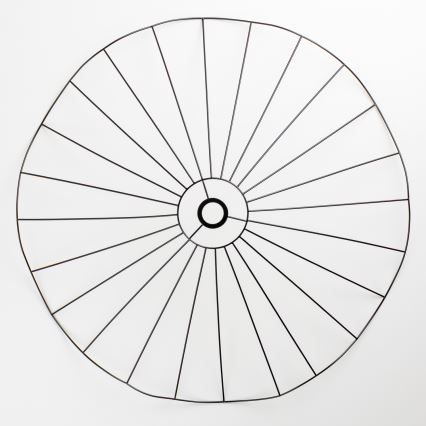 Brilagi - LED stropni luster CERIA WIRE 1xE27/40W/230V Ø 80 cm crna/hrast