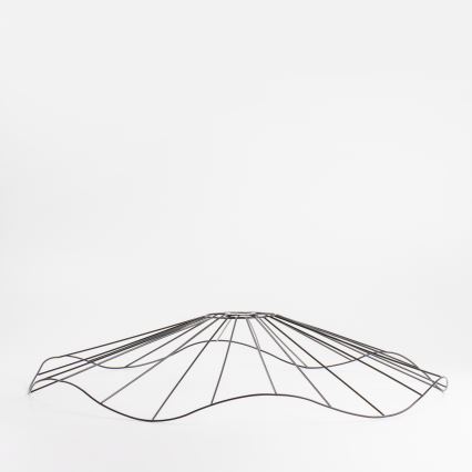 Brilagi - LED stropni luster CERIA WIRE 1xE27/40W/230V Ø 80 cm crna/hrast