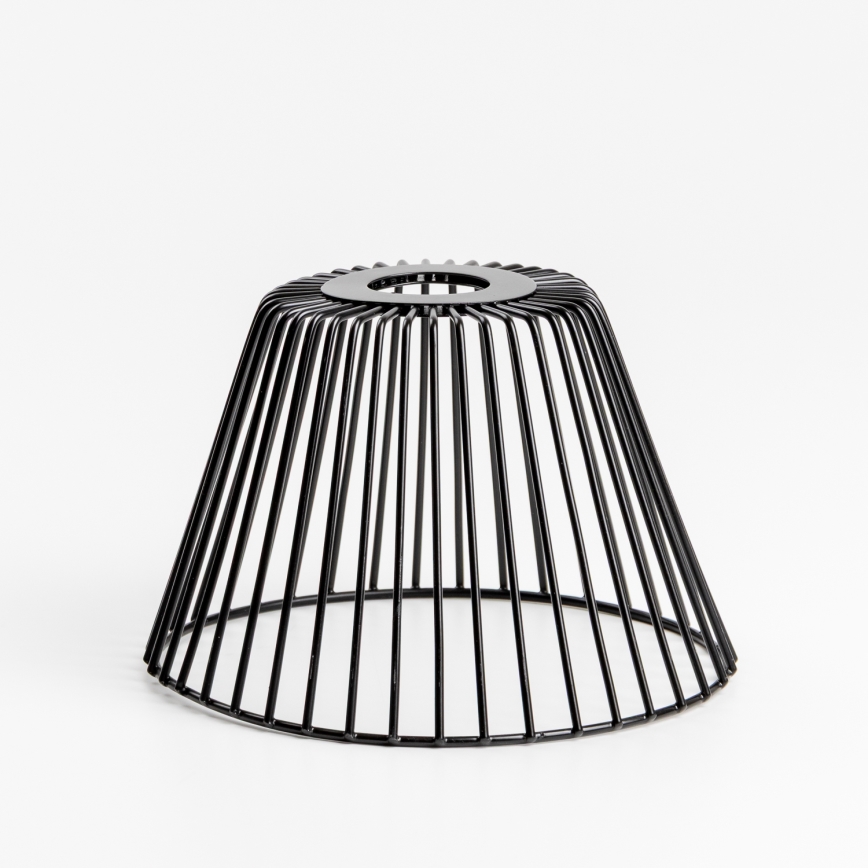 Brilagi - LED stropni luster CERIA WIRE 1xE27/40W/230V Ø 80 cm crna/hrast