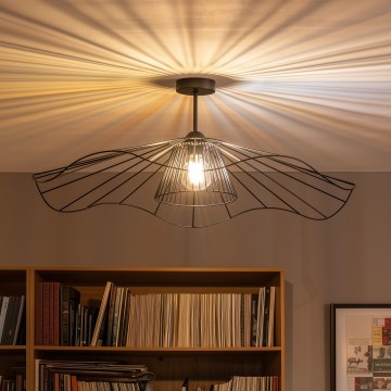Brilagi - LED stropni luster CERIA WIRE 1xE27/60W/230V Ø 80 cm crna