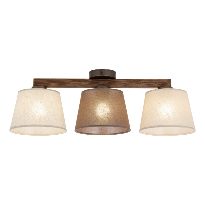 BRILAGI - LED stropni luster LATTE SABIA 3xE27/15W/230V borovina/mix
