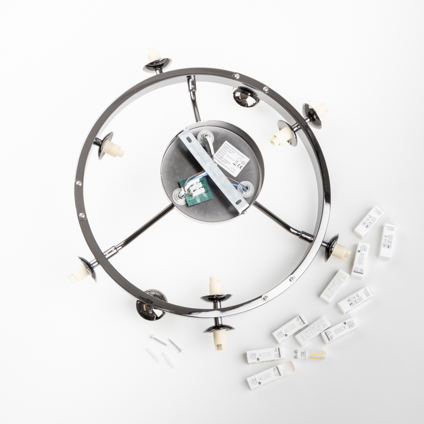 Brilagi - LED Stropni luster MILLA 10xG9/3W/230V crni krom/zadimljeno