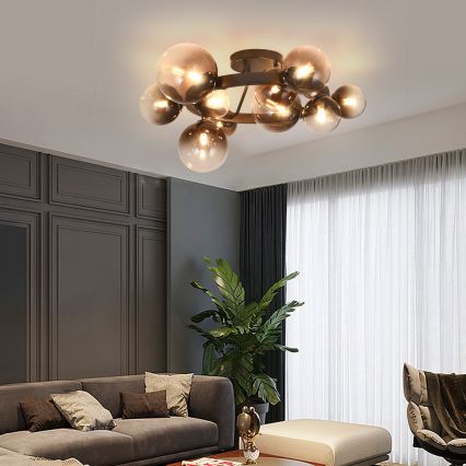 Brilagi - LED stropni luster MILLA 10xG9/3W/230V smeđa/dimljeno smeđa