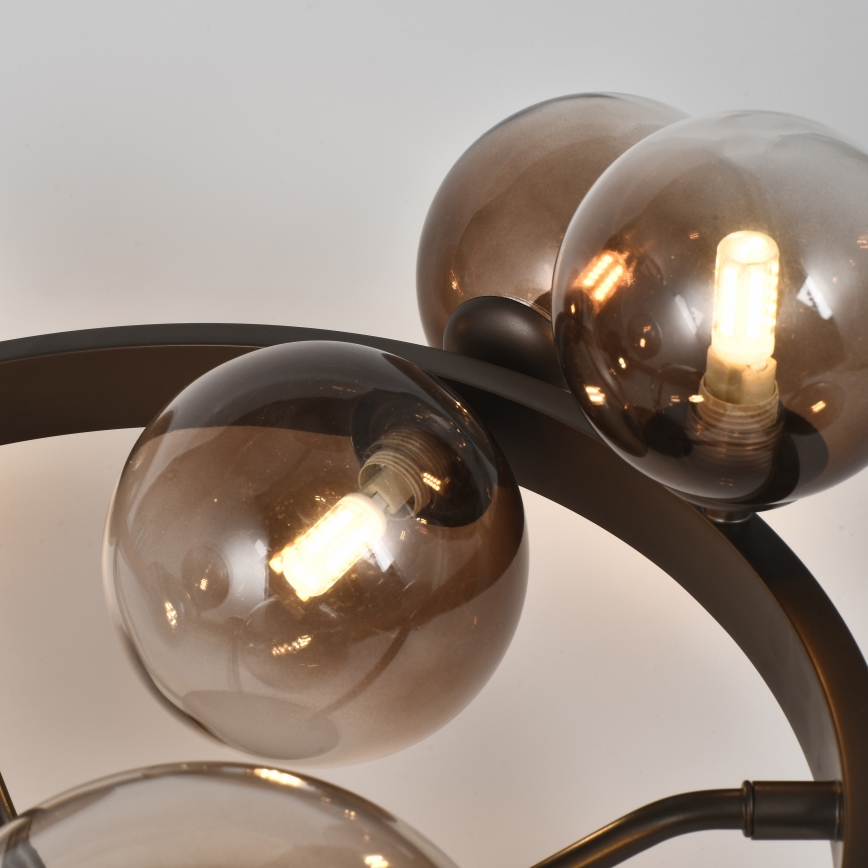 Brilagi - LED stropni luster MILLA 10xG9/3W/230V smeđa/dimljeno smeđa