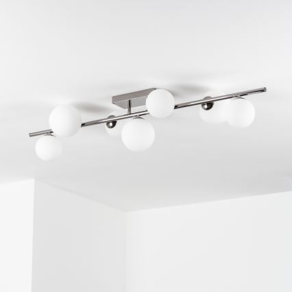 Brilagi - LED stropni luster MILLA 7xG9/3W/230V crni krom/bijela