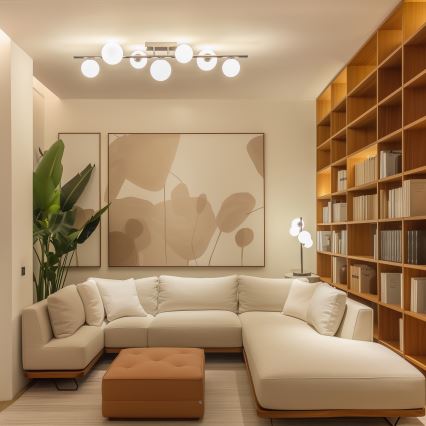 Brilagi - LED stropni luster MILLA 7xG9/3W/230V crni krom/bijela