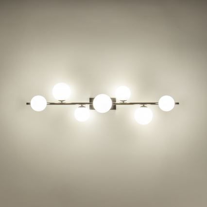 Brilagi - LED stropni luster MILLA 7xG9/3W/230V crni krom/bijela