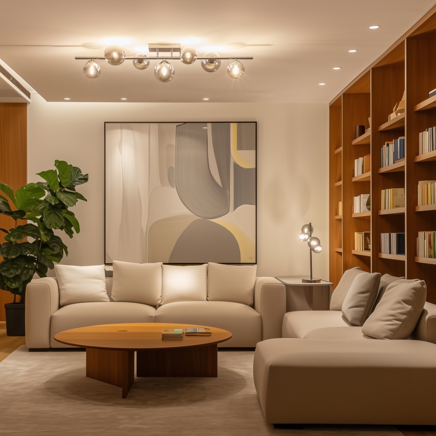 Brilagi - LED stropni luster MILLA 7xG9/3W/230V crni krom/dimljeno