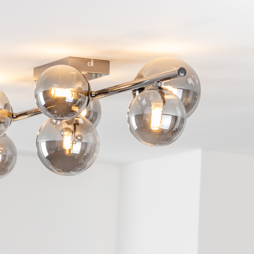 Brilagi - LED stropni luster MILLA 7xG9/3W/230V crni krom/dimljeno