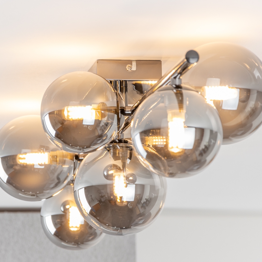 Brilagi - LED stropni luster MILLA 7xG9/3W/230V crni krom/dimljeno