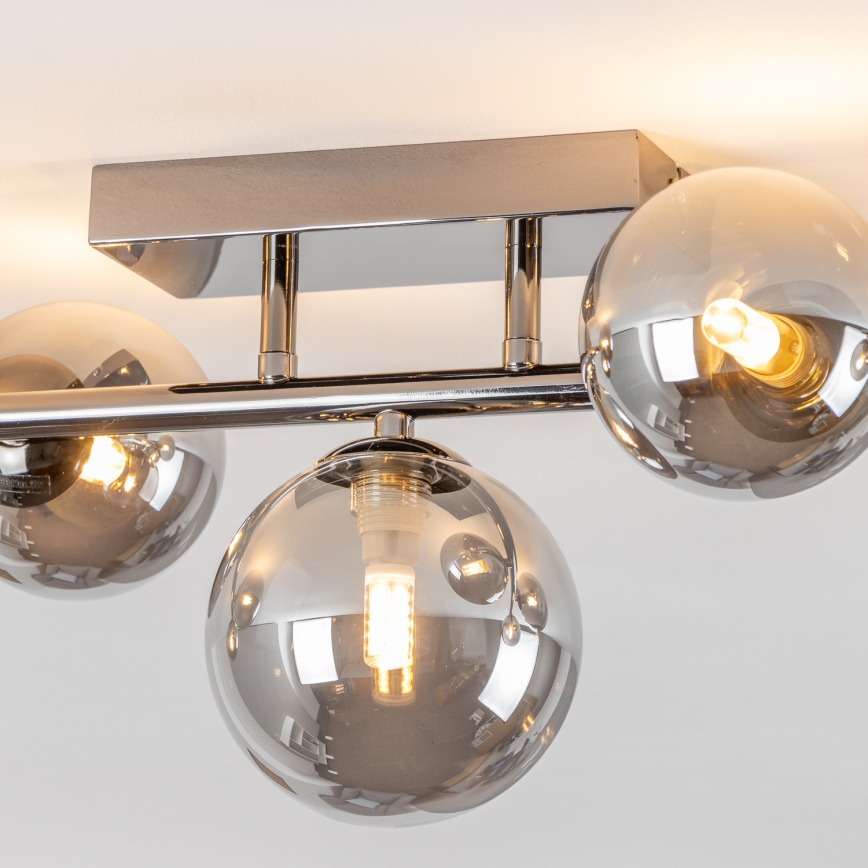 Brilagi - LED stropni luster MILLA 7xG9/3W/230V crni krom/dimljeno