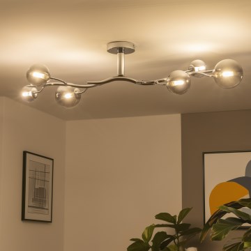 Brilagi - LED stropni luster MISTEL 6xG9/3W/230V crni krom/zadimljeno