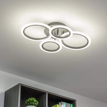 Brilagi - LED stropni luster ORBITS s prigušivanjem LED/50W/230V 3000-6500K crni + daljinski upravljač