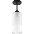 BRILAGI - LED stropni luster RETRO GLASS 1xE27/60W/230V Ø 14 cm crna/bijela